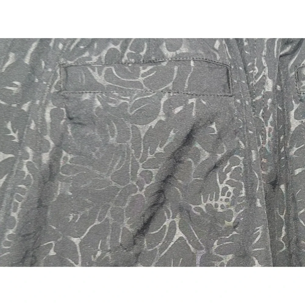 Orvis Travel Skort Womens Medium Black Rose‎ Embossed Mesh Inner Shorts Pull On
